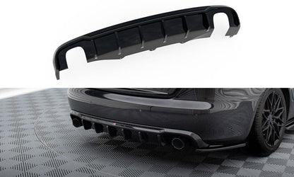 Diffusor Heck Ansatz für Audi A4 B8 (Einzelauspuff li. re.)