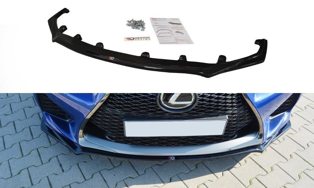 Front Ansatz V.1 für Lexus RC F schwarz Hochglanz