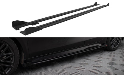 Street Pro Seitenschweller Ansatz für + Flaps Kia Proceed GT / GT-Line Mk1 Facelift / Ceed GT Mk3 Facelift  schwarz Hochglanz