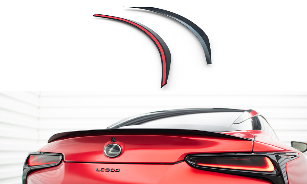 Spoiler CAP für Lexus LC 500 schwarz Hochglanz