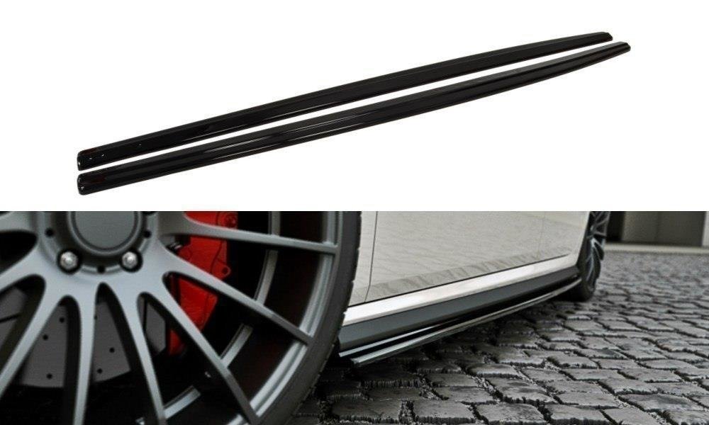 Seitenschweller Ansatz für VW Polo GTI Mk5 vor Facelift schwarz Hochglanz