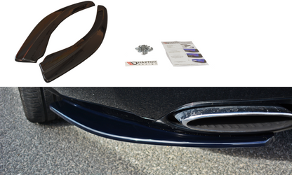 Heck Ansatz Flaps Diffusor für BENTLEY CONTINENTAL GT schwarz Hochglanz
