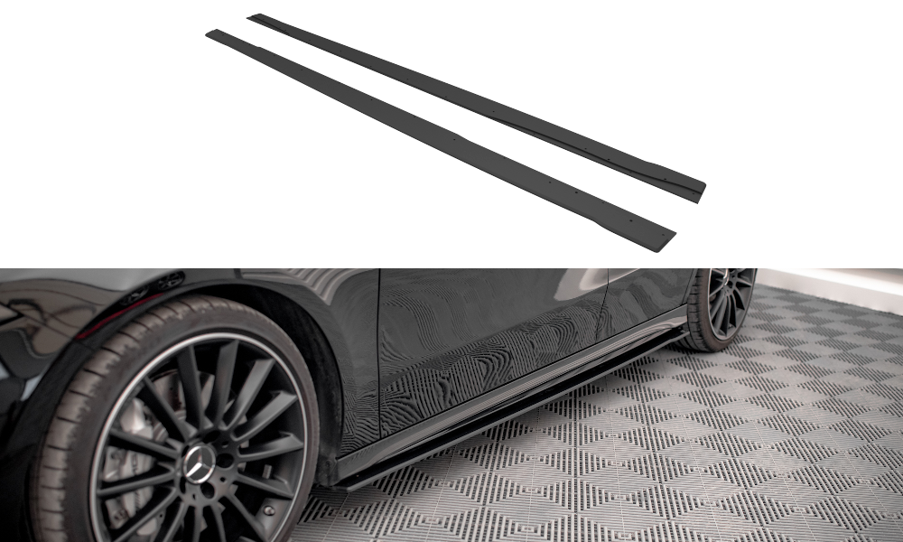 Street Pro Seitenschweller Ansatz für Mercedes A35 AMG / AMG-Line Aero Pack W177