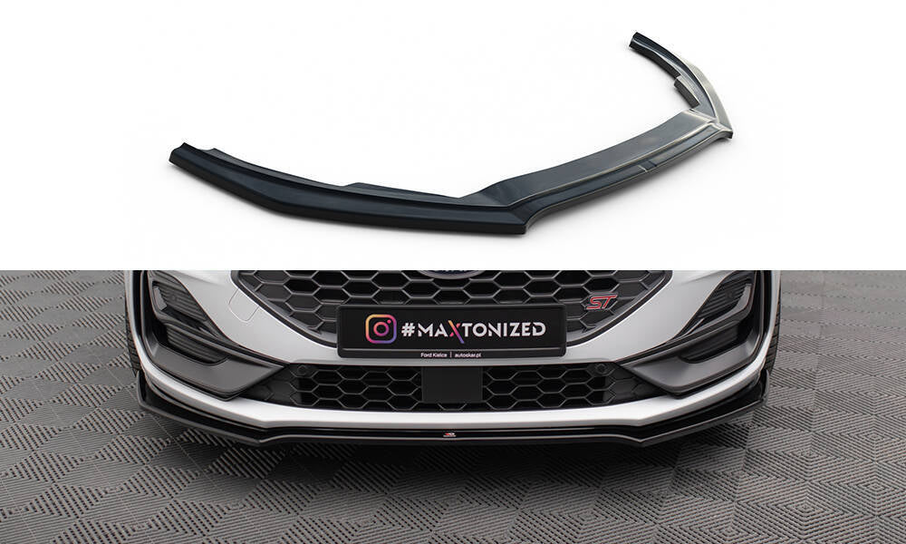 Front Ansatz V.1 für Ford Focus ST / ST-Line Mk4 Facelift schwarz Hochglanz