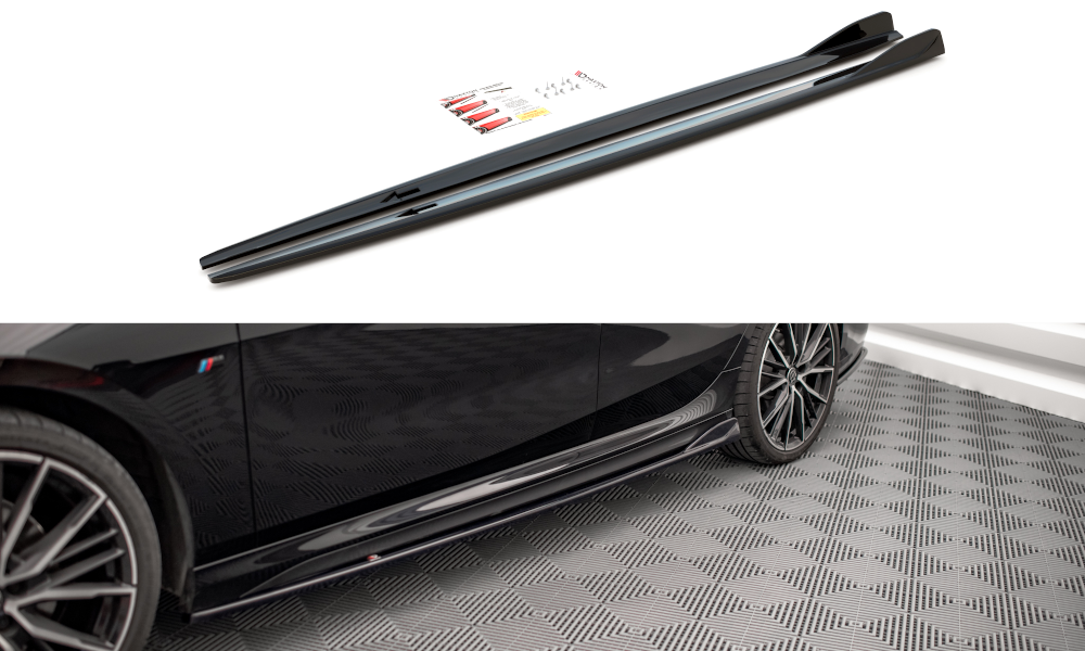 Seitenschweller Ansatz V.2 für BMW 2 Gran Coupe M-Paket / M235i F44 schwarz Hochglanz
