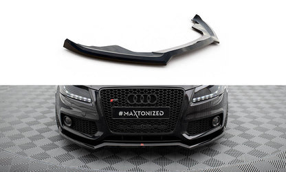 Front Ansatz V.3 für Audi S5 / A5 S-Line 8T schwarz Hochglanz