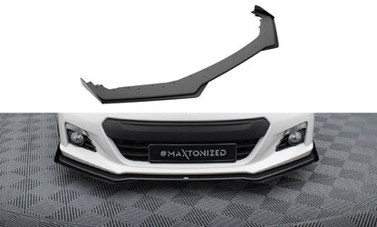 Street Pro Front Ansatz für + Flaps für V.1 + Flaps Subaru BRZ Mk1  schwarz Hochglanz