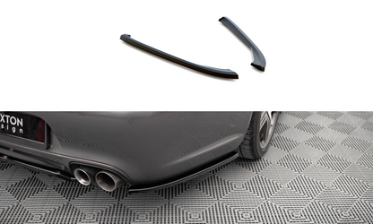 Heck Ansatz Flaps Diffusor für Porsche 911 Carrera / Carrera GTS 997 Facelift schwarz Hochglanz