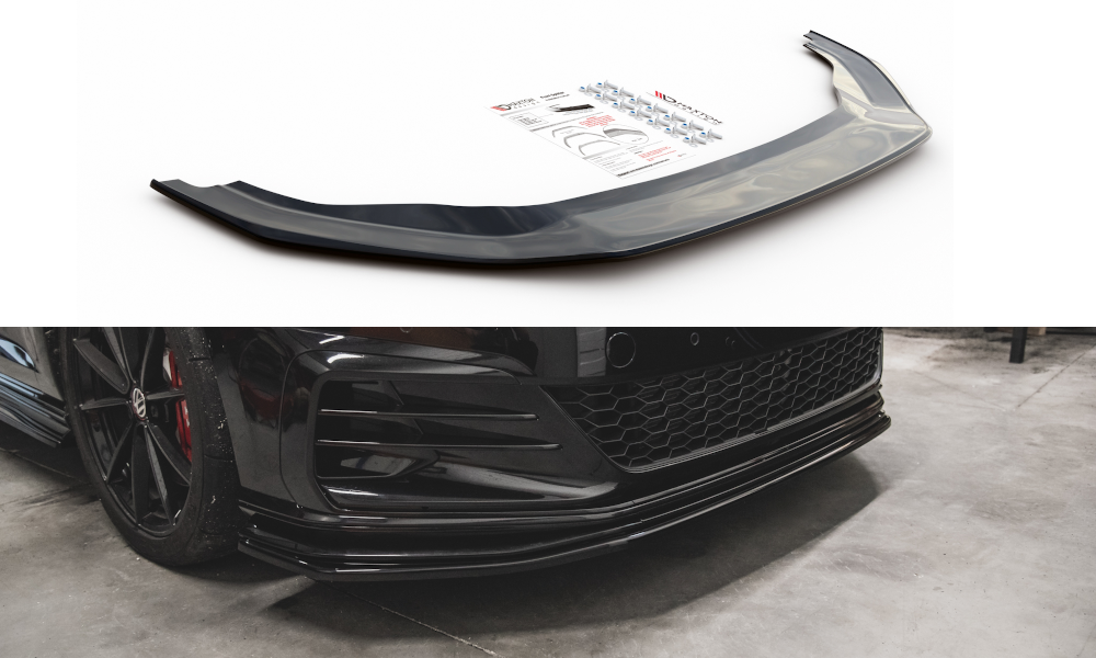 Front Ansatz für VW Golf 7 GTI TCR  schwarz Hochglanz