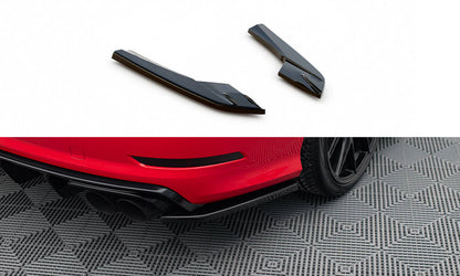 Heck Ansatz Flaps Diffusor für Audi S3 Limousine 8V schwarz Hochglanz