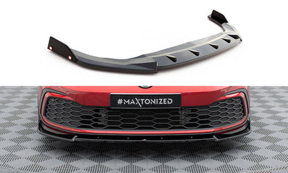 Front Ansatz V.3 + Flaps für VW Golf GTI / GTE / GTD / R-Line Mk8