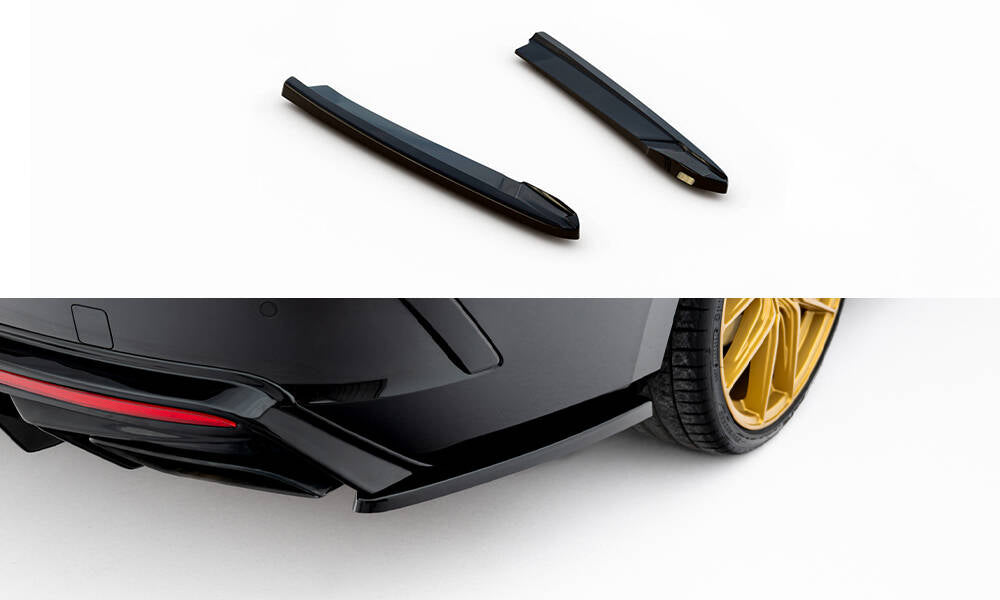 Heck Ansatz Flaps Diffusor V.3 für Skoda Octavia RS Liftback / Combi Mk4 Facelift schwarz Hochglanz