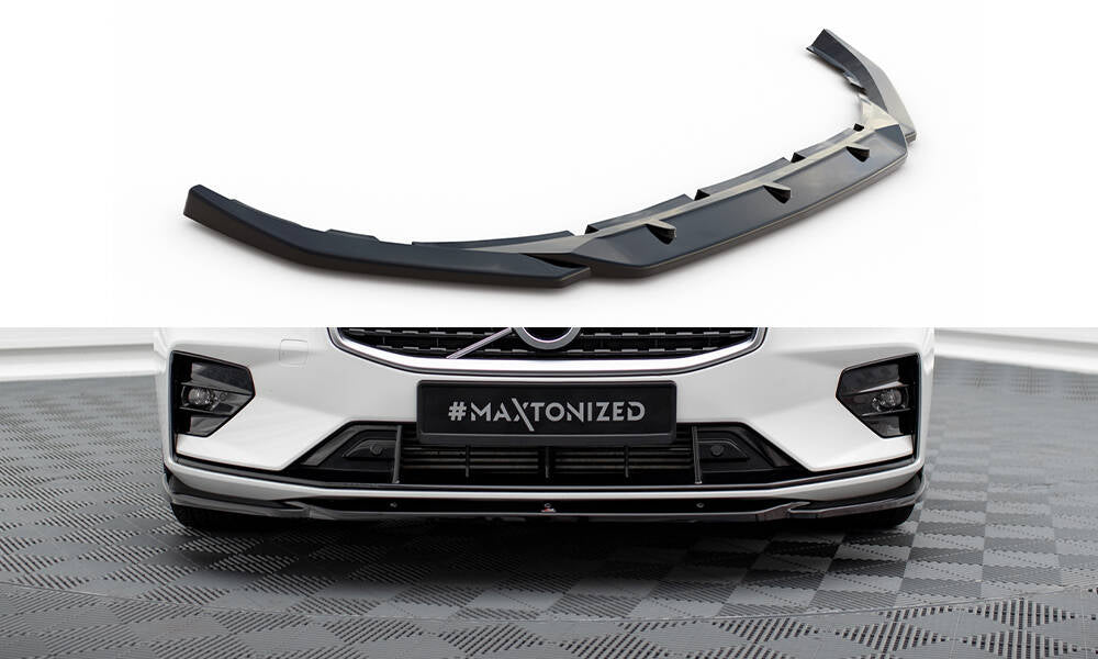Front Ansatz V.2 für Volvo S60/V60 R-Design Mk3 schwarz Hochglanz