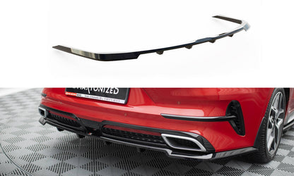 Mittlerer Cup Diffusor DTM Look Heck Ansatz für Kia ProCeed GT-Line Mk1 schwarz Hochglanz