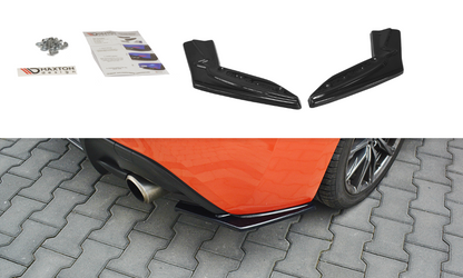 Heck Ansatz Flaps Diffusor V.1 für Toyota GT86 Facelift  schwarz Hochglanz