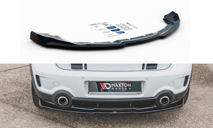 Mittlerer Diffusor Heck Ansatz für Mini Countryman Mk1 JCW schwarz matt