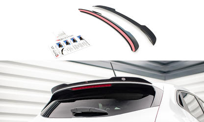Spoiler CAP für Renault Clio Mk5 schwarz Hochglanz