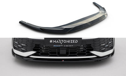 Front Ansatz V.4 für VW Golf GTI / GTE / R-Line Mk8 Facelift schwarz Hochglanz