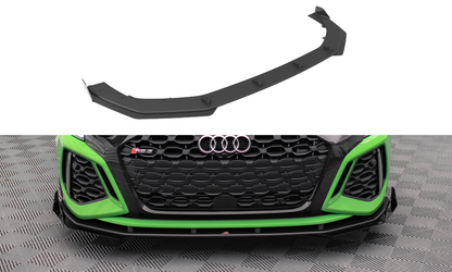 Street Pro Front Ansatz für +Flaps für V.1 + Flaps Audi RS3 8Y schwarz Hochglanz