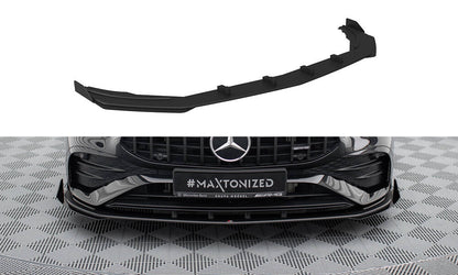 Street Pro Front Ansatz für +Flaps für + Flaps Mercedes-AMG A35 W177 Facelift schwarz Hochglanz