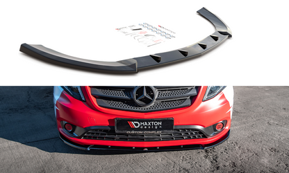 Front Ansatz V.2 für Mercedes-Benz Vito W447 Facelift schwarz Hochglanz