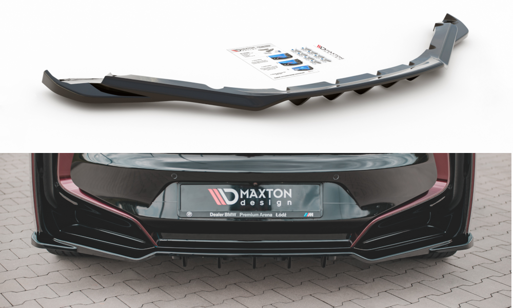 Mittlerer Diffusor Heck Ansatz DTM Look für BMW i8 Carbon Look