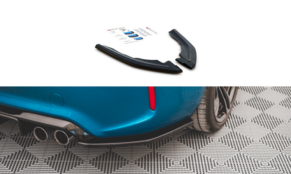 Heck Ansatz Flaps Diffusor V.3 für BMW M2 F87 schwarz Hochglanz