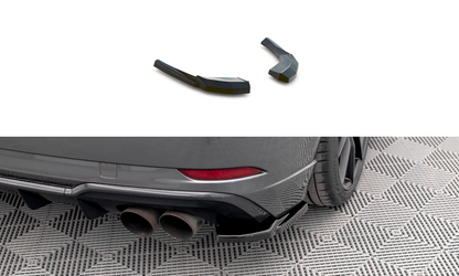 Heck Ansatz Flaps Diffusor V.1 für Audi S3 Sportback 8V Facelift schwarz Hochglanz