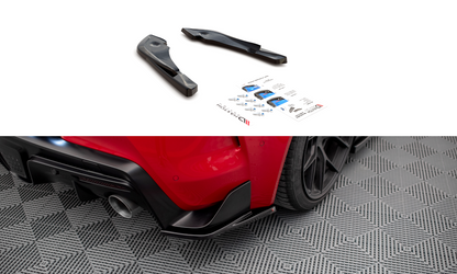 Heck Ansatz Flaps Diffusor V.3 für Toyota Supra Mk5 schwarz Hochglanz