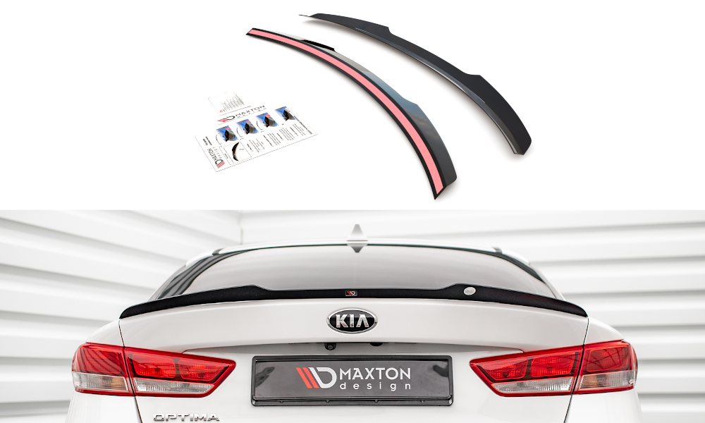 Spoiler CAP für Kia Optima Mk4 schwarz Hochglanz