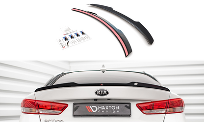 Spoiler CAP für Kia Optima Mk4 schwarz Hochglanz