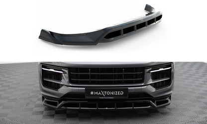 Front Ansatz für Porsche Cayenne SUV / Coupe Mk3 Facelift schwarz Hochglanz