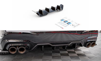 Diffusor Heck Ansatz für BMW M235i Gran Coupe F44 schwarz Hochglanz