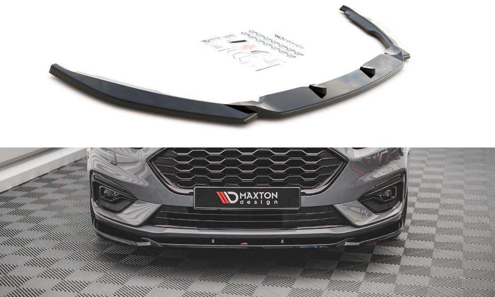 Front Ansatz V.2 für Ford Mondeo ST-Line Mk5 Facelift schwarz Hochglanz
