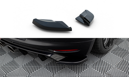 Heck Ansatz Flaps Diffusor V.2 für VW Scirocco Mk3  schwarz Hochglanz