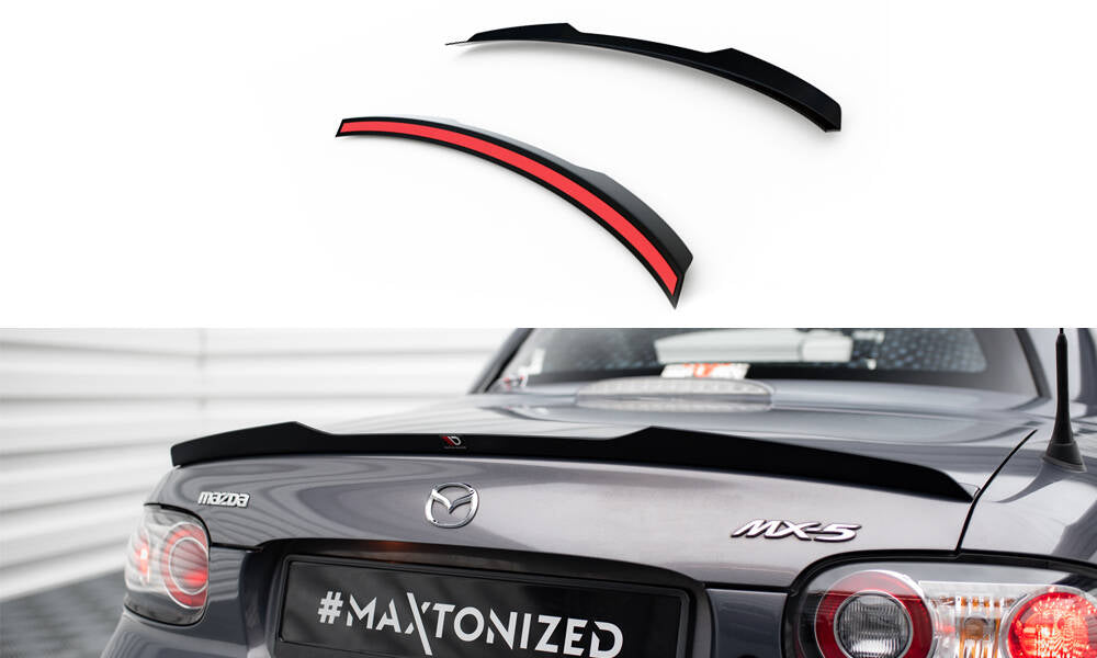 Spoiler CAP für Mazda MX-5 Mk3 (NC) Facelift schwarz Hochglanz