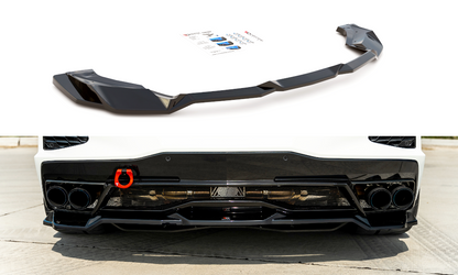 Mittlerer Diffusor Heck Ansatz für Chevrolet Corvette C8 Carbon Look