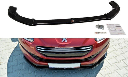 Front Ansatz V.1 für Peugeot RCZ Mk1 Facelift schwarz Hochglanz
