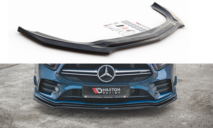 Front Ansatz V.2 für Mercedes A35 AMG Aero W177  schwarz Hochglanz