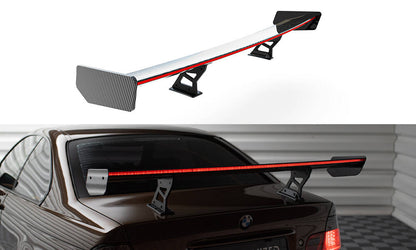 Carbon Spoiler With Internal Brackets Uprights + LED BMW 3er Coupe E46