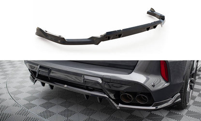Mittlerer Cup Diffusor DTM Look Heck Ansatz für BMW X5 M F95 Facelift schwarz Hochglanz