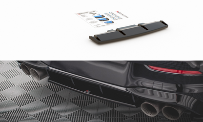 Heckansatz VW Golf R Mk8 schwarz Hochglanz