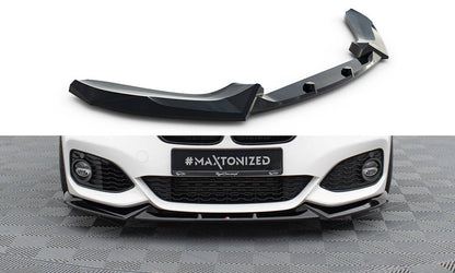 Front Ansatz V.5 für BMW 1er M-Paket / M140i F20 Facelift schwarz Hochglanz