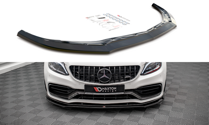 Front Ansatz V.3 für Mercedes-AMG C63 Coupe AMG Aero Pack C205 Facelift schwarz Hochglanz