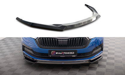 Front Ansatz V.2 für Skoda Octavia Sportline Mk4 schwarz Hochglanz
