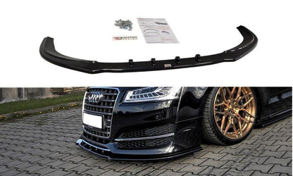 Front Ansatz V.1 für Audi S8 D4 FL schwarz Hochglanz