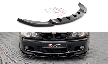 Front Ansatz V.2 für BMW 3er Coupe M-Paket E46 schwarz Hochglanz