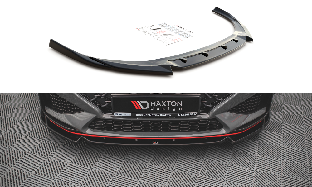 Front Ansatz V.2 für Hyundai I30 N Hatchback/Fastback Mk3 Facelift schwarz matt