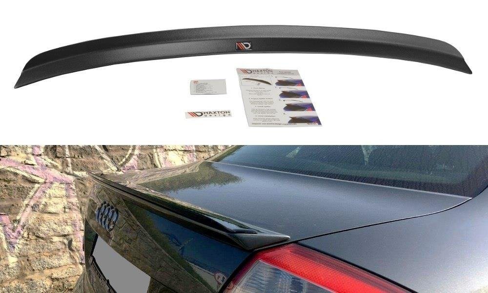 Spoiler CAP für Audi A4 S-Line B6 Limousine schwarz Hochglanz