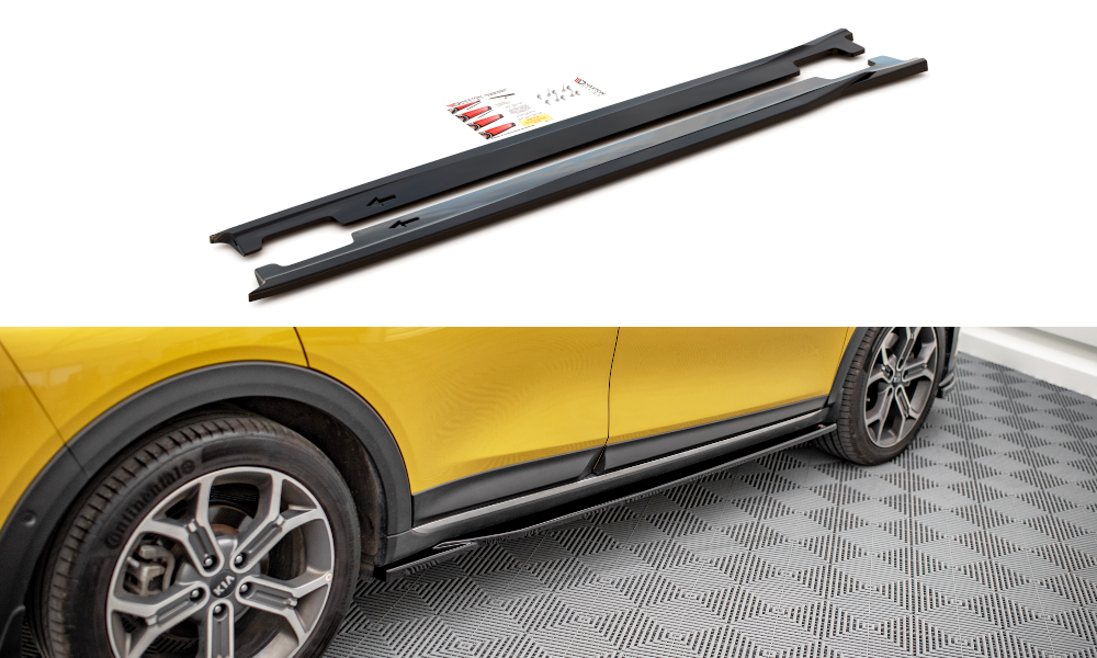 Seitenschweller Ansatz für Kia XCeed Mk1 schwarz Hochglanz